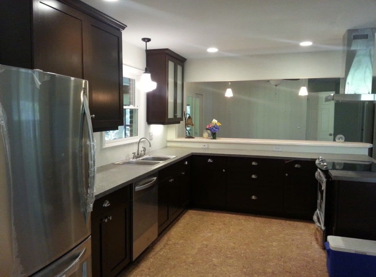 Remodeled kitchen